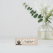 Carte De Visite Mini Yoga Instructor Namaste Wellness Spa (Debout devant)