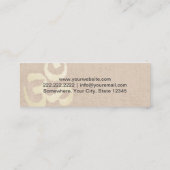 Carte De Visite Mini Yoga Instructor Namaste Wellness Spa (Dos)