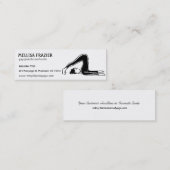 Carte De Visite Mini Yoga Pilates Business/Instructeur (Devant / Derrière)