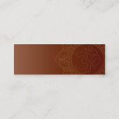 Carte De Visite Mini Yoga rouge - maigre (Dos)