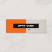 Carte De Visite Mini Yoga - Simple Élégant Élégant (Devant)