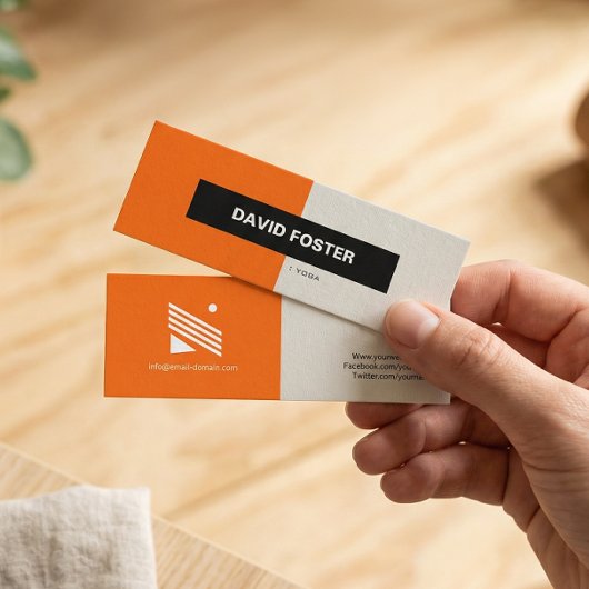 Carte De Visite Mini Yoga - Simple Élégant Stylé