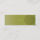 Carte De Visite Mini Yoga vert - maigre (Dos)