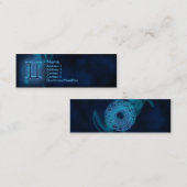 Carte De Visite Mini Zodiaque mystique - Gémeaux (Devant / Derrière)