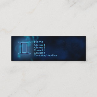Carte De Visite Mini Zodiaque mystique - Gemini