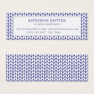 Carte de visite miniature BLUE LINE KNIT