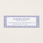 Carte de visite miniature BLUE LINE KNIT (Devant)