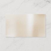 Carte De Visite Miniature En Acier Pearly Ivory Delicate Script Vi (Dos)