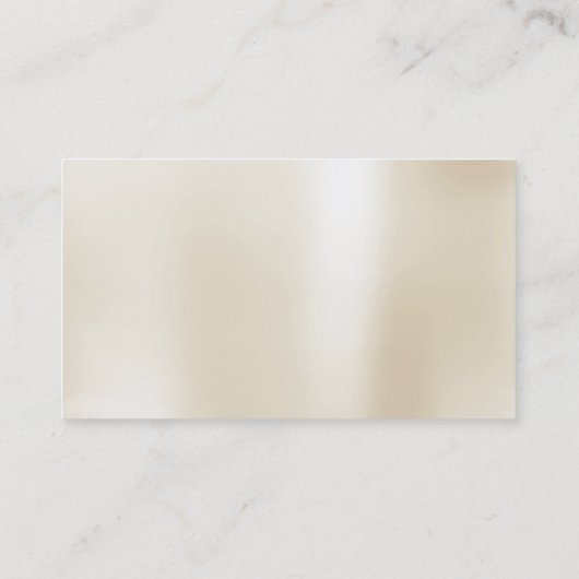 Carte De Visite Miniature En Acier Pearly Ivory Delicate Script Vi (Dos)