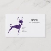 Carte De Visite miniature pinscher (Dos)