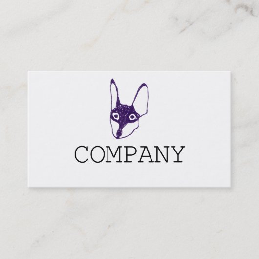 Carte De Visite miniature pinscher (Devant)