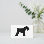 Carte De Visite Miniature_Schnauzer silo (Debout devant)