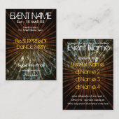 Carte De Visite miniFLYER DE FÊTE D'ÉVÉNEMENT #001 (Devant / Derrière)