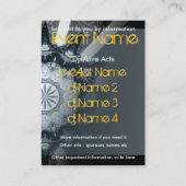 Carte De Visite miniFLYER DE FÊTE D'ÉVÉNEMENT #002 (Dos)