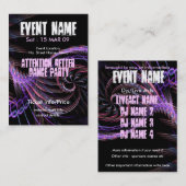 Carte De Visite miniFLYER DE FÊTE D'ÉVÉNEMENT #007 (Devant / Derrière)