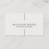 Carte de visite minimal (Devant)