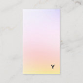 Carte de visite minimal abstrait de verticale de (Devant)