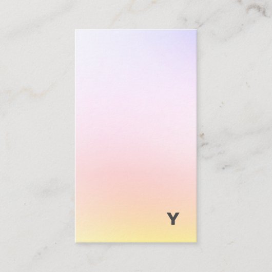 Carte de visite minimal abstrait de verticale de (Devant)