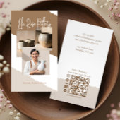 Carte De Visite Minimal Artistic Handmade Pottery Photo Collage