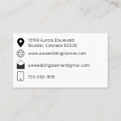 Carte de visite minimal avec photo (Dos)