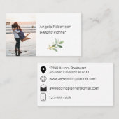 Carte de visite minimal avec photo (Devant / Derrière)