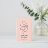 Carte De Visite Minimal, Beauté, Logo, Art Line, Blush (Debout devant)