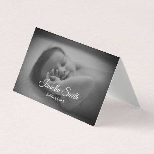 Carte De Visite Minimal Birth Doula Newborn Care Design (Devant)