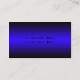 Carte de visite minimal bleu
