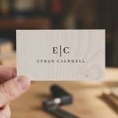 Carte De Visite Minimal Carpenter - Modern Carpentry & Contractor