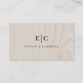 Carte De Visite Minimal Carpenter - Modern Carpentry & Contractor (Devant)
