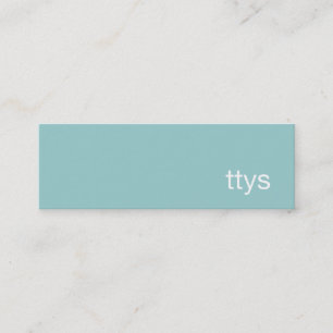 Carte de visite minimal de mise en réseau Ttys
