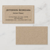 Carte de visite minimal de notaire (Devant / Derrière)