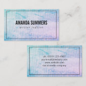 Carte De Visite Minimal et élégant (Devant / Derrière)