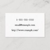 Carte de visite minimal et moderne de conseiller (Dos)