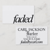 Carte de visite minimal fané de logo (Devant / Derrière)