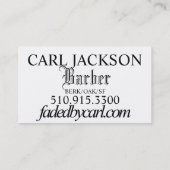 Carte de visite minimal fané de logo (Dos)