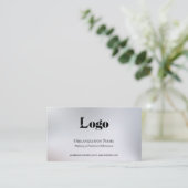 Carte De Visite Minimal Fundraising Business Card (Debout devant)