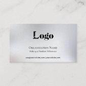 Carte De Visite Minimal Fundraising Business Card (Devant)