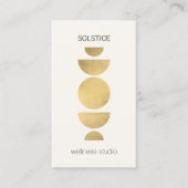 Carte De Visite Minimal Geometric Wellness Ivory (Devant)