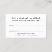 Carte De Visite Minimal Gray Faux Gold Scissors Hair Stylist (Dos)