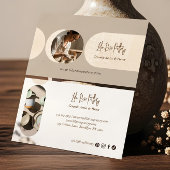 Carte De Visite Minimal Modern Abstract Photo Handmade Pottery