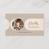 Carte De Visite Minimal Modern Abstract Photo Handmade Pottery (Devant)