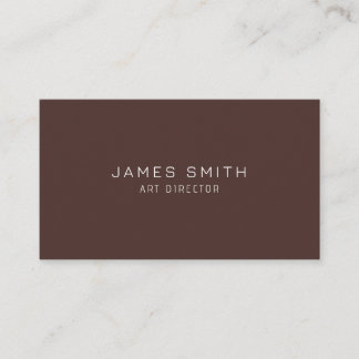 Carte De Visite Minimal Modern Art Director Business Card