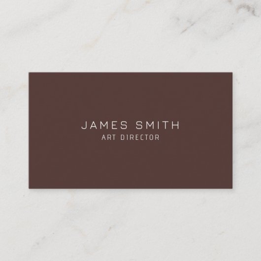 Carte De Visite Minimal Modern Art Director Business Card (Devant)