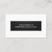 Carte De Visite Minimal Modern Elegant Black Leather Photo QR Code (Dos)