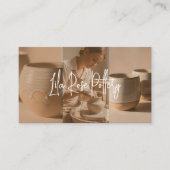 Carte De Visite Minimal Modern hand Made Pottery Photo Collage (Devant)