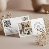 Carte De Visite Minimal Modern Photo Collage Pottery Professional