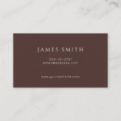 Carte De Visite Minimal Modern UI UX Designer Business Card (Dos)