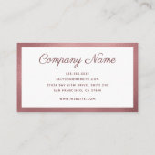 Carte De Visite Minimal moderne (Dos)