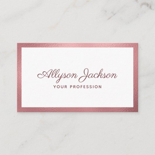 Carte De Visite Minimal moderne (Devant)